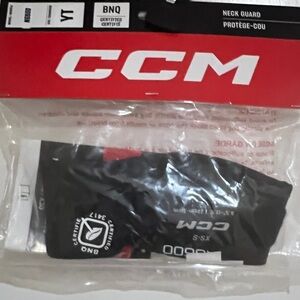 CCM Black YT Pro Neck Guard